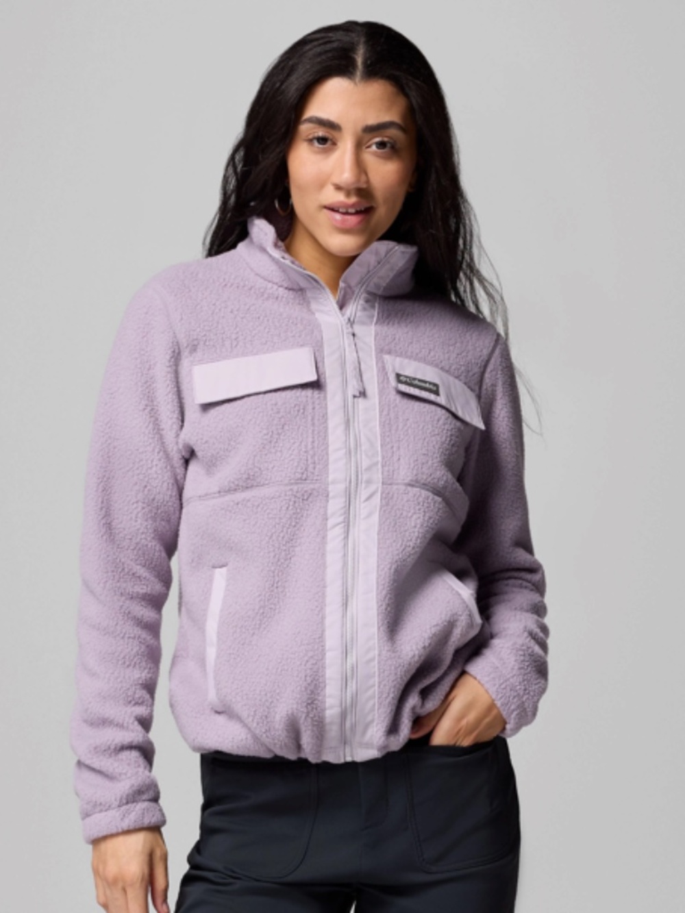 Columbia Women's Juniper Peak Full Zip Fleece Shale Purple - Size XS - EUC!